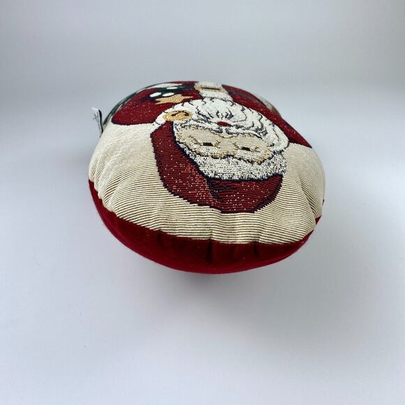 VTG Fabric Santa Door Stop Riverdale Decorative USA Made 90s Holiday Christmas - Picture 7 of 10